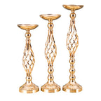 Table Candlestick Gold Iron Vase