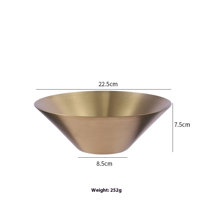 Gold Japanese 304 Stainless Steel Ramen Bowl