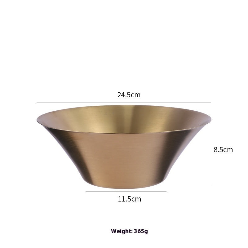 Gold Japanese 304 Stainless Steel Ramen Bowl