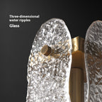 Water-wave Glass Light Luxury Modern Minimalist Living Room Bedroom Bedside Wall Lamp