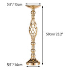 Table Candlestick Gold Iron Vase