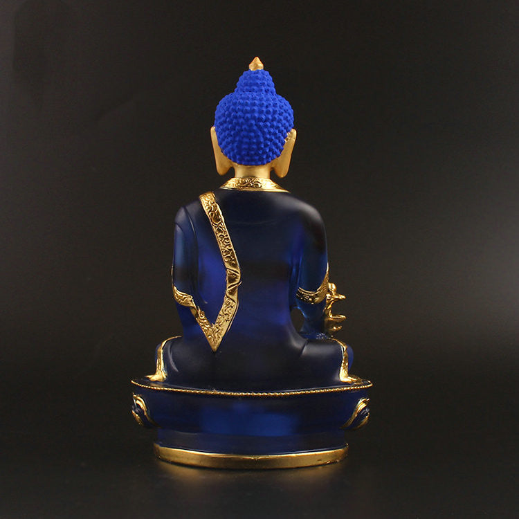 Imitation glass pharmacist Buddha statue