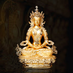 Alloy 5-inch Immeasurable Longevity Buddha Statue