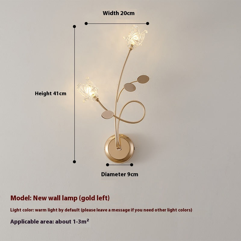 Study European Entry Lux Bedside Stairs Aisle Light Warm Wedding Wall Lamp