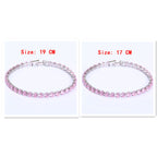 Cubic Zirconia Tennis Bracelets Iced Out Chain Crystal Bracelet Women Men Gold Bracelet Jewelry