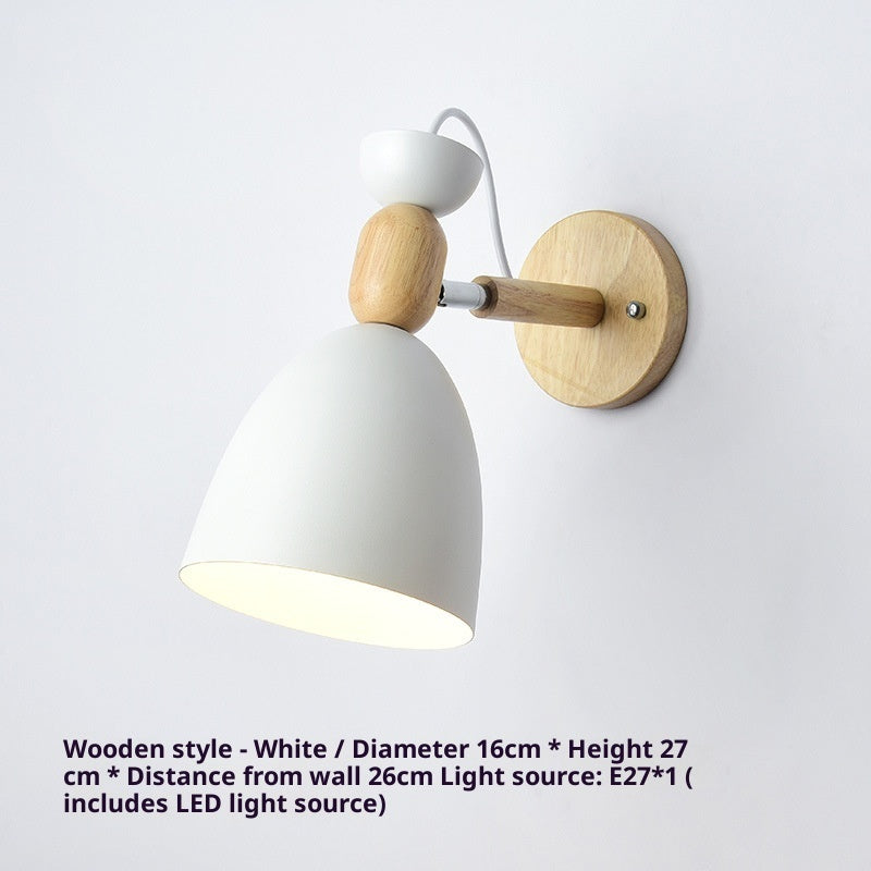 Nordic Log Color Macaron Decorative Wall Lamp