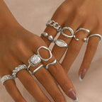 Tapping Pattern Opening Wide Ring Suit