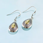 Women's Niche Wave Drop Gold Plated Earrings