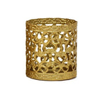 Creative Golden Geometric Hollow Wrought Iron Candle Holder