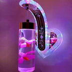 Oval Acrylic Crystal Hanging Hotel Bedroom Warm Light Decorative Wall Lamp