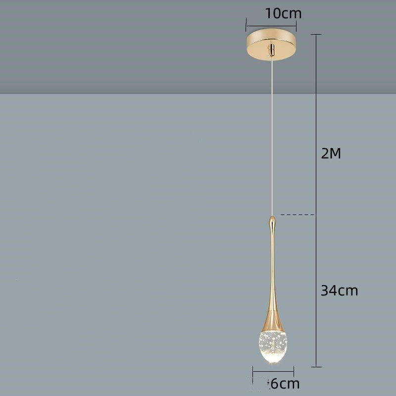 Bedroom Bedside Small Chandelier Net Red Light Luxury Bedside Table