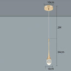 Bedroom Bedside Small Chandelier Net Red Light Luxury Bedside Table