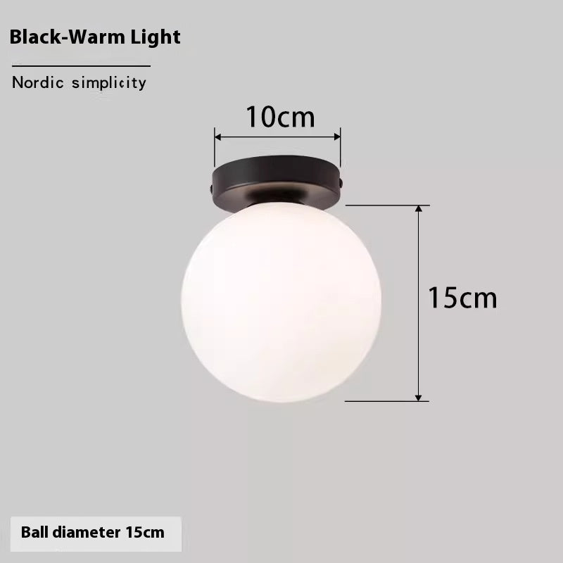 Nordic Simple Round Spherical Wall Lamp