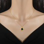Solace Reversible Gold Pendant Necklace