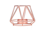 Nordic rose gold Iron Candle Holder