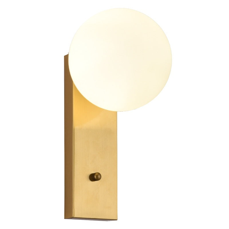 Modern Minimalist Glass Wall Bedroom Bedside Lamp