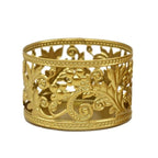 Creative Golden Geometric Hollow Wrought Iron Candle Holder