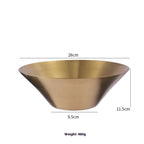 Gold Japanese 304 Stainless Steel Ramen Bowl