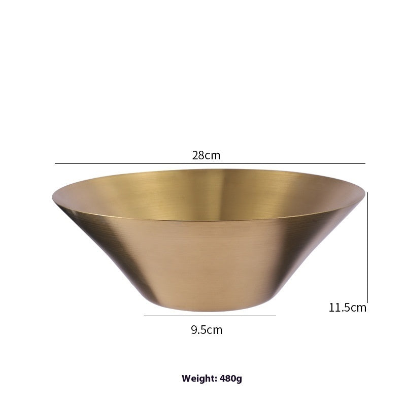 Gold Japanese 304 Stainless Steel Ramen Bowl