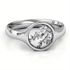 Feminine Flower Fashion Openwork Engraved Ring