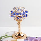 Crystal Candle Holder Creative Decoration Restaurant Metal Glass
