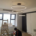 LED Living Room Simple Post-modern Ring Chandelier
