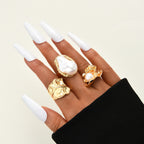 Tapping Pattern Opening Wide Ring Suit