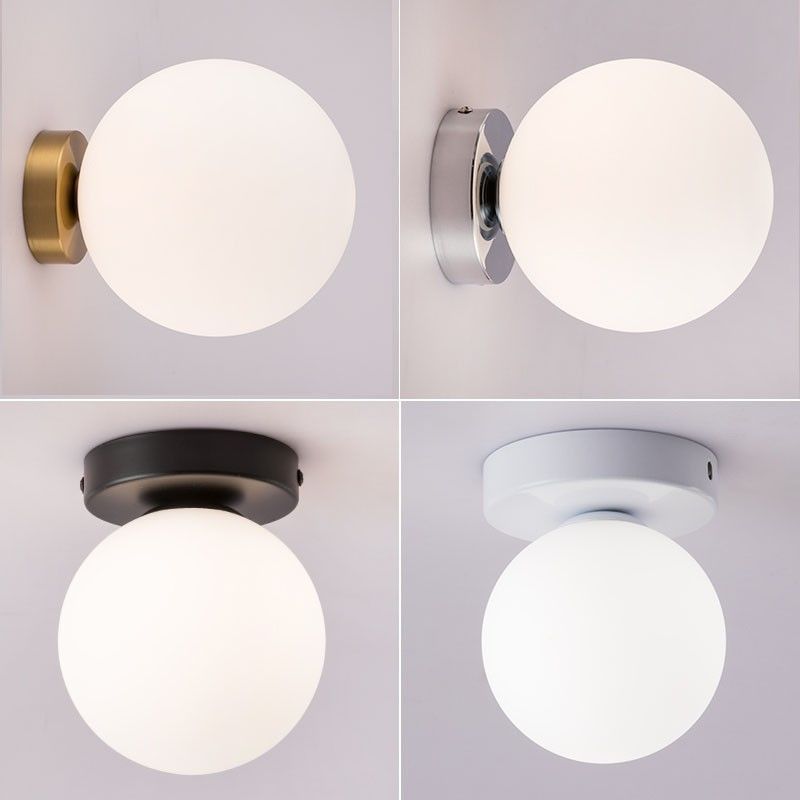 Nordic Simple Round Spherical Wall Lamp