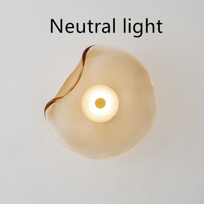 Bedroom Bedside Decoration Round Wall Lamp