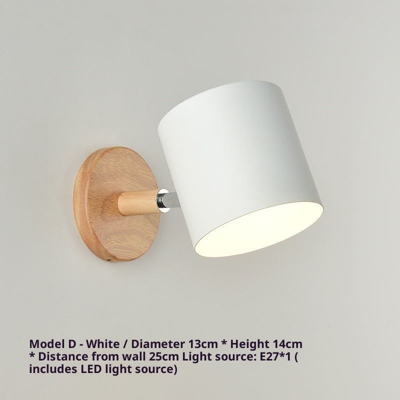 Nordic Log Color Macaron Decorative Wall Lamp