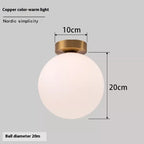 Nordic Simple Round Spherical Wall Lamp