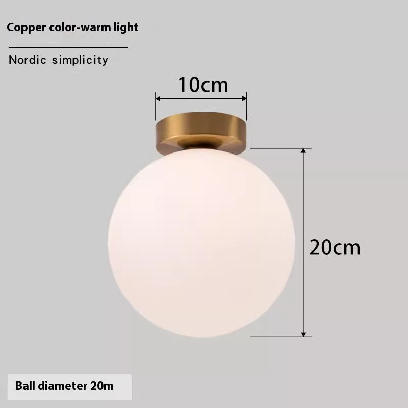 Nordic Simple Round Spherical Wall Lamp