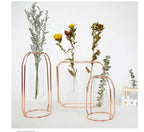 Geometric Rose Gold Vase