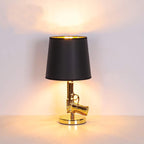 Resin Bedside Table Lamp In Living Room