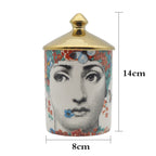 Face Aromatherapy Candle Holder Can Cotton Swab Storage Container