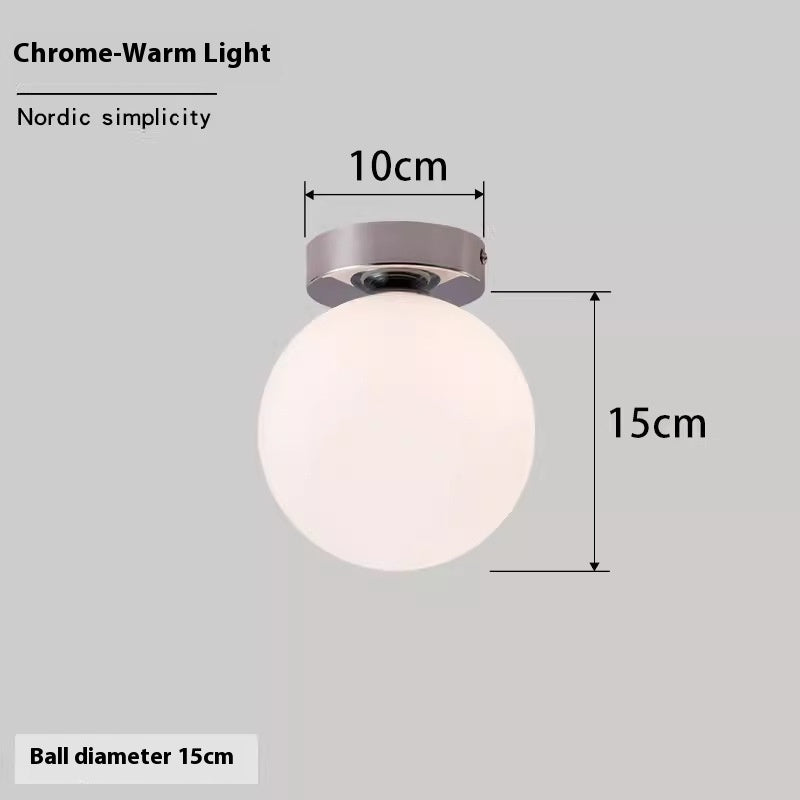Nordic Simple Round Spherical Wall Lamp