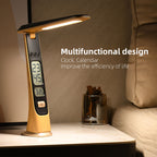 Perpetual Calendar Table Lamp Clock Alarm Clock Eye-protection Lamp