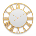 Round Wrought Iron Mirror Clock Wrought Iron Wall Clock