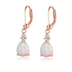 Simple Gold Plated Drop Shaped Earrings