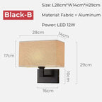 Hotel Study Chinese Creative Fabric Wall Lamp