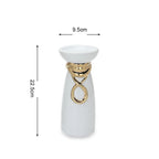 Modern Light Luxury Electroplating Candle Holder Ceramic Crafts Ornaments