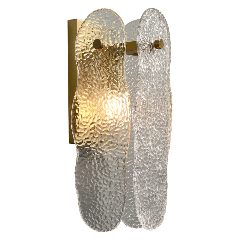 Water-wave Glass Light Luxury Modern Minimalist Living Room Bedroom Bedside Wall Lamp