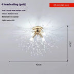 Lamp In The Living Room Dandelion Crystal Chandelier