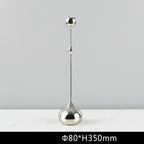 Simple Modern Metal Water Drop Candle Holder Ornament