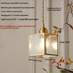 Retro Dining Room Bedroom Bedside Simple Glass Chandelier