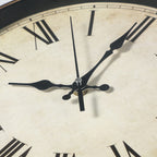 Roman Digital Wall Clock Art Retro Brushed Gold Timepiece