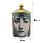 Face Aromatherapy Candle Holder Can Cotton Swab Storage Container