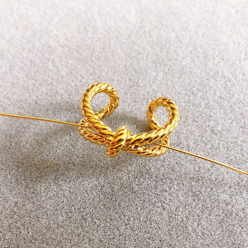 18K Gold Plated Knot Adjustable Ring