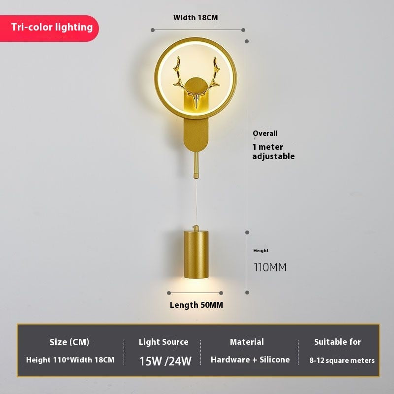 Bedside Wall Lamp Master Bedroom Modern Minimalist Designer