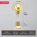 Bedside Wall Lamp Master Bedroom Modern Minimalist Designer